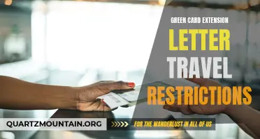 Understanding the Green Card Extension Letter and Travel Restrictions
