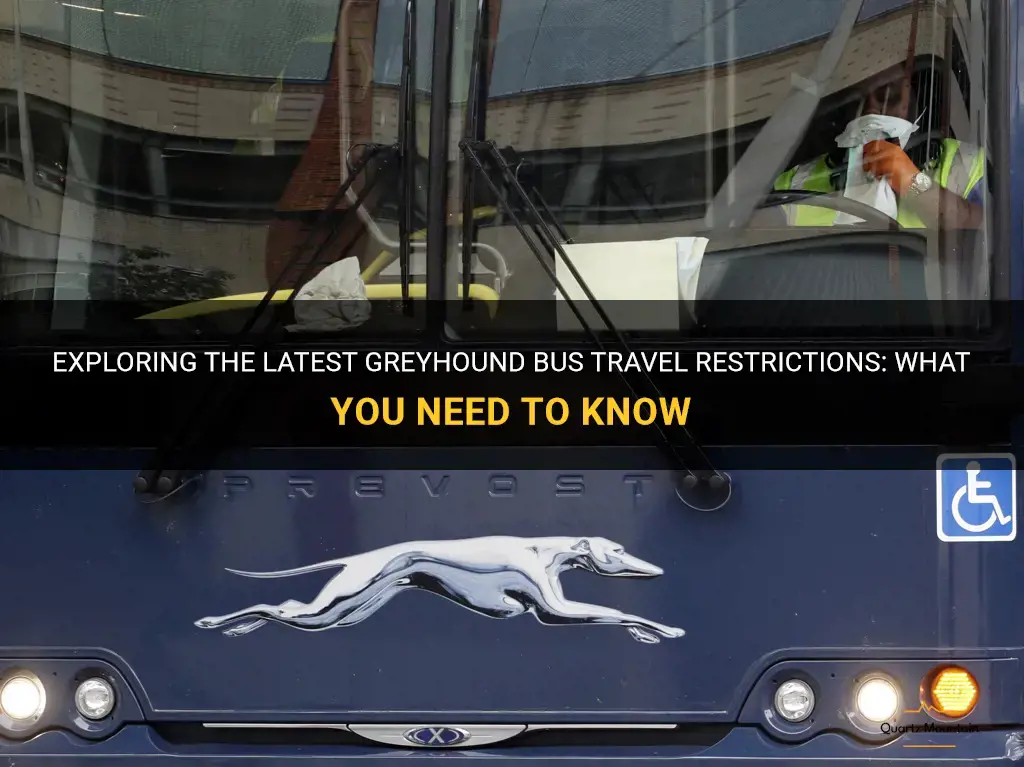 greyhound bus travel restrictions