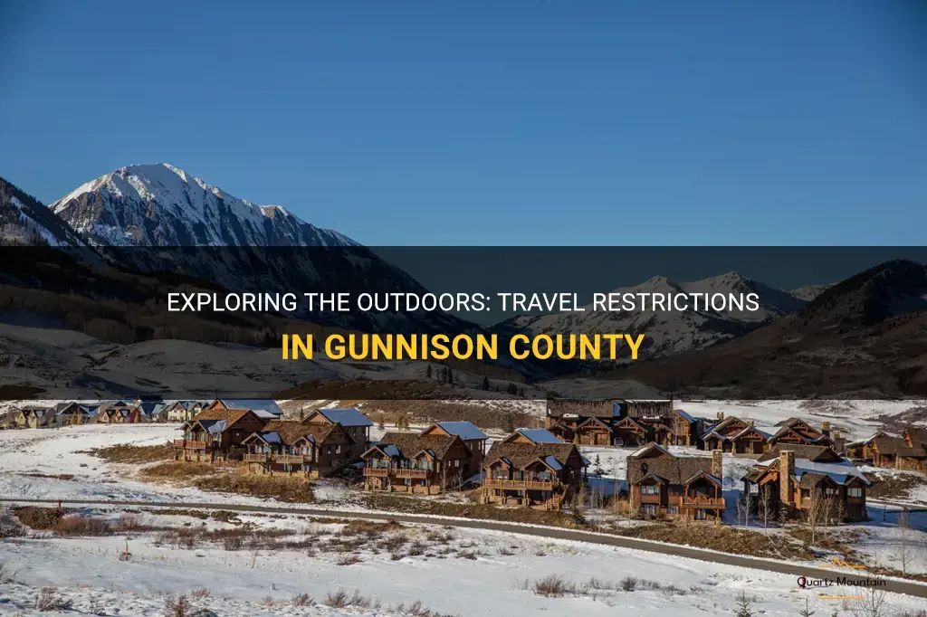 gunnison county travel restrictions