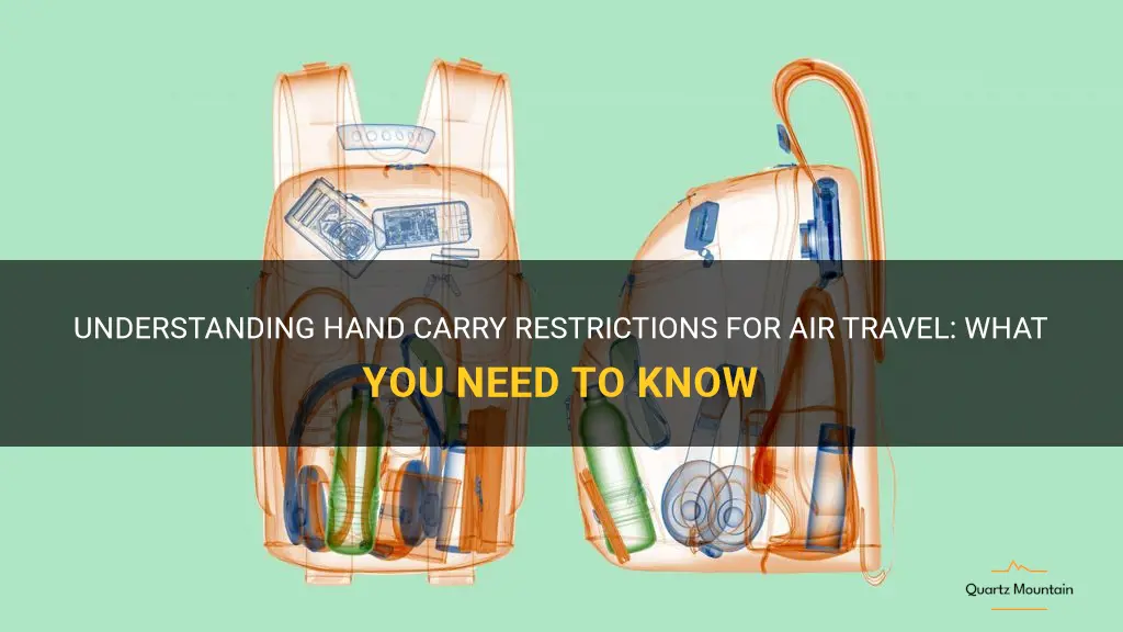 hand carry restrictions air travel