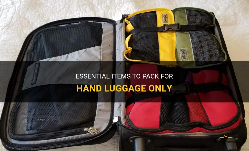 hand luggage only what to pack