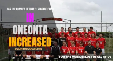 The Growing Number of Travel Soccer Teams in Oneonta: A Closer Look at the Trend
