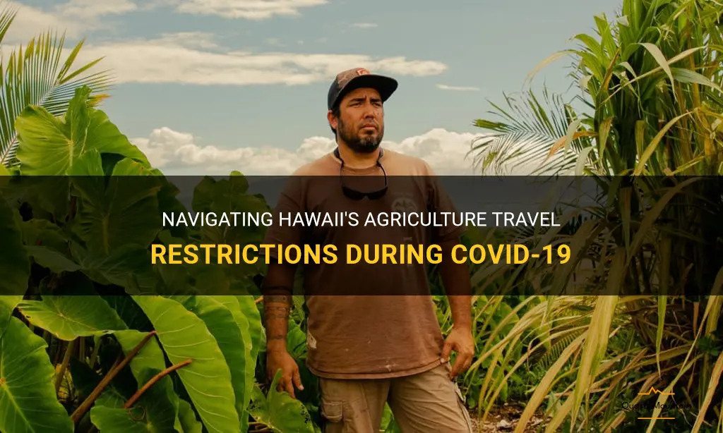 hawaii agriculture travel restrictions