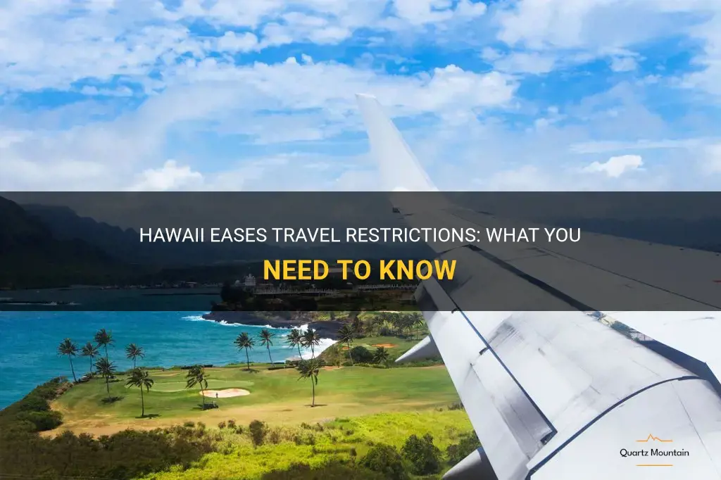 hawaii easing travel restrictions
