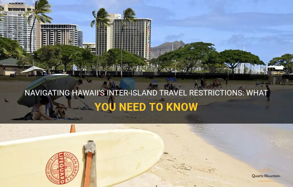 hawaii inter-island travel restrictions