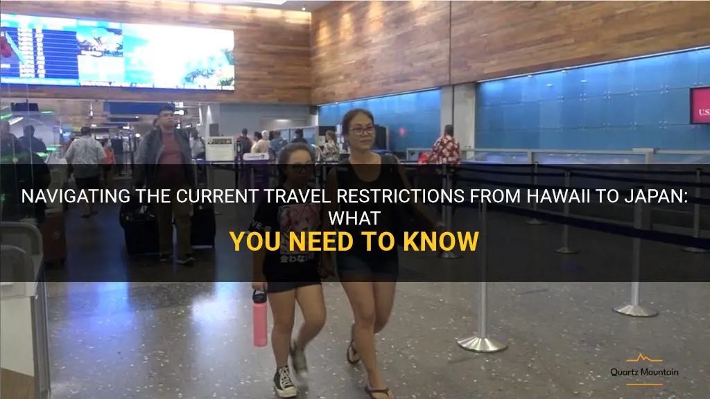 hawaii to japan travel restrictions