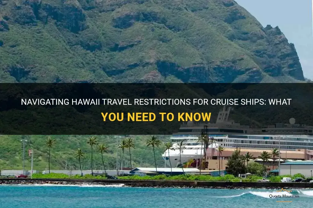 hawaii travel restrictions cruise ships