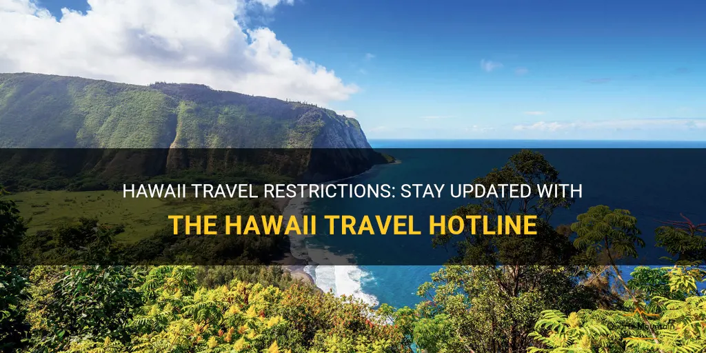 hawaii travel restrictions hotline
