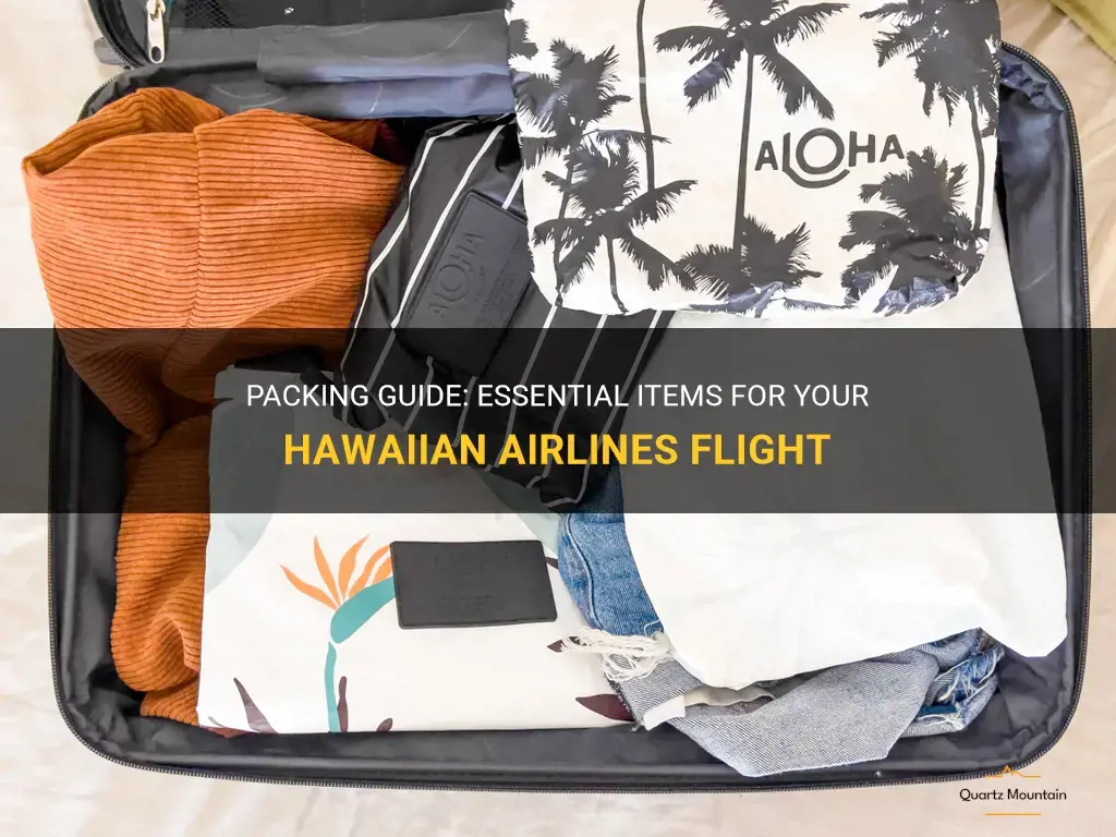 hawaiian airlines what to pack