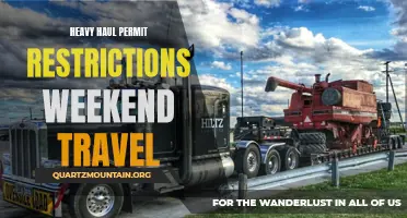 Navigating Heavy Haul Permit Restrictions for Weekend Travel