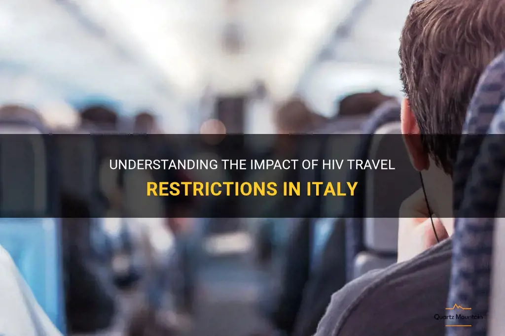 hiv travel restrictions italy