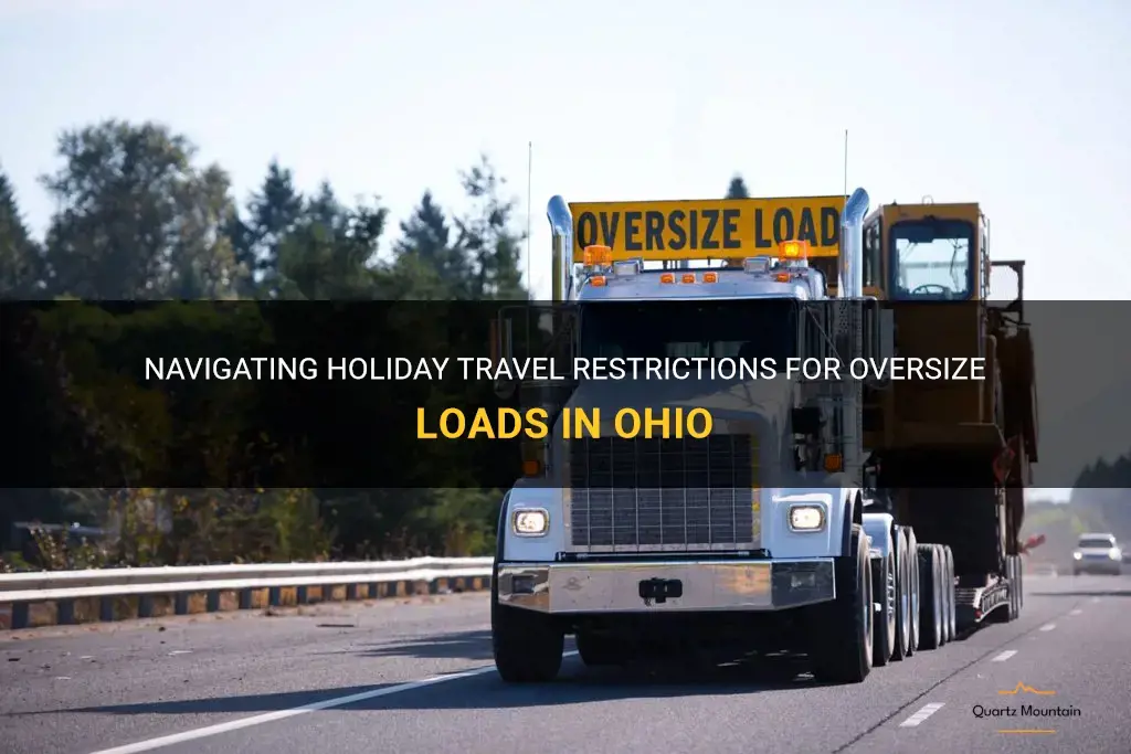 holiday travel restrictions for oversize loads in Ohio