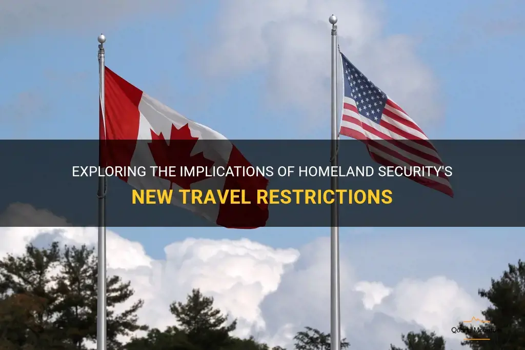 homeland security new travel restrictions