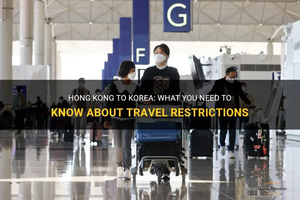 hong kong to korea travel restrictions