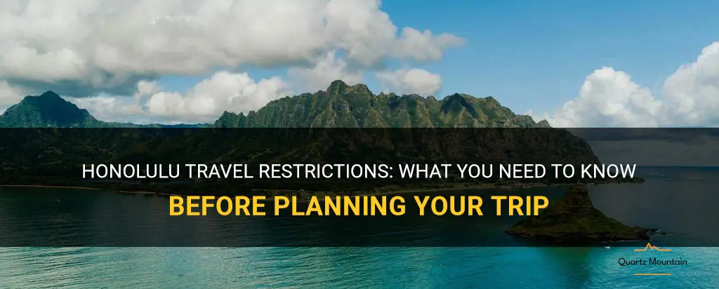 honolulu travel restrictions