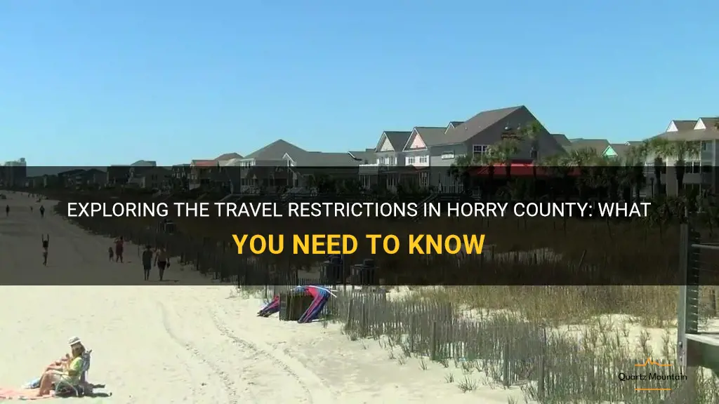 horry county travel restrictions