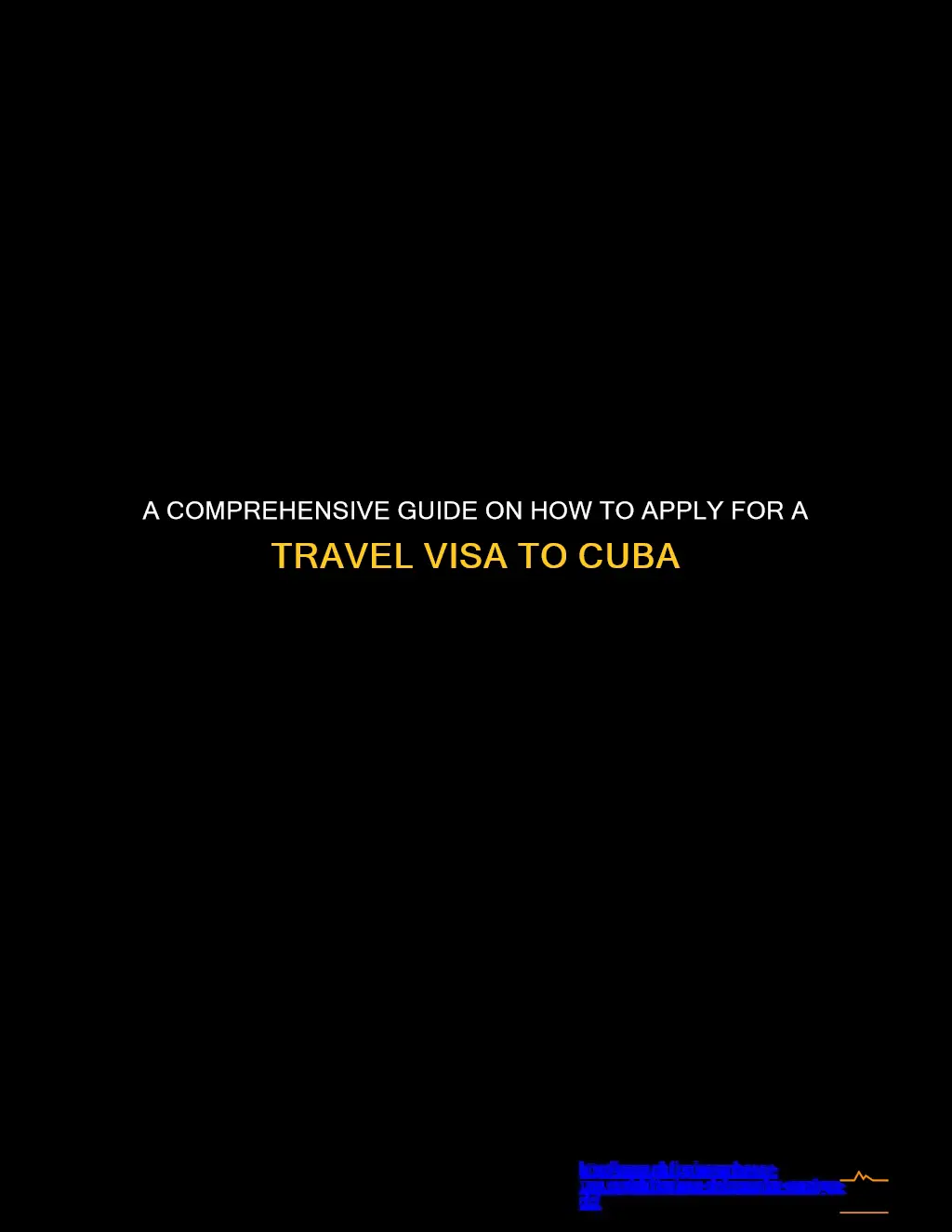 how do i apply for a travel visa to cuba