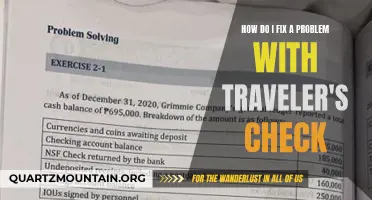 How to Resolve Issues with Traveler's Checks