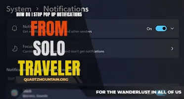 How to Stop Pop-Up Notifications from Solo Traveler