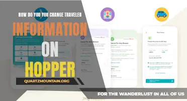 How to Change Traveler Information on Hopper