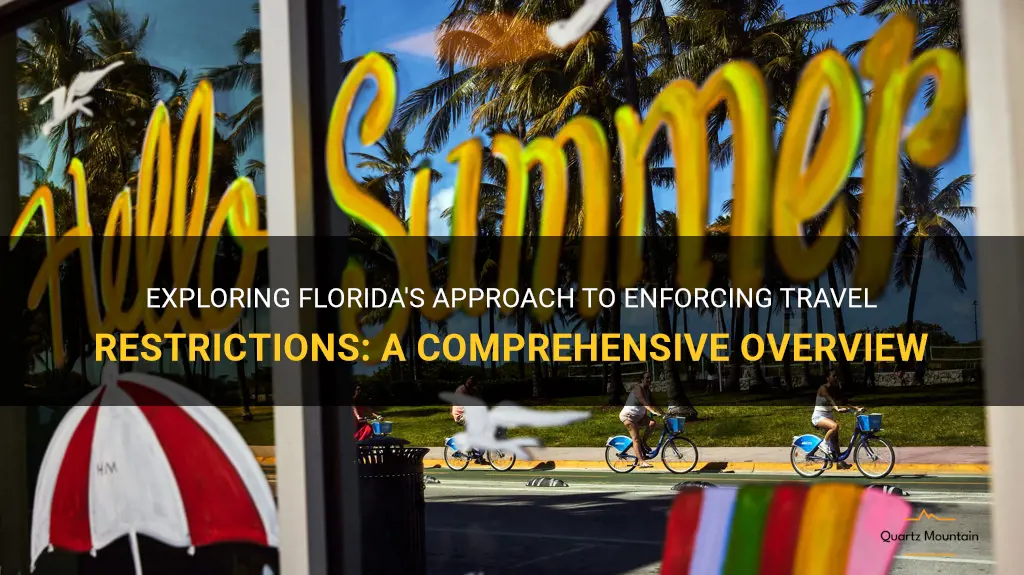 how is florida enforcing travel restrictions