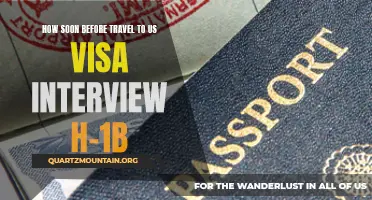 How Far in Advance Should I Schedule My US Visa Interview for H-1B Travel?
