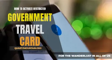 Unlocking Travel Freedom: A Guide to Activating Your Restricted Government Travel Card