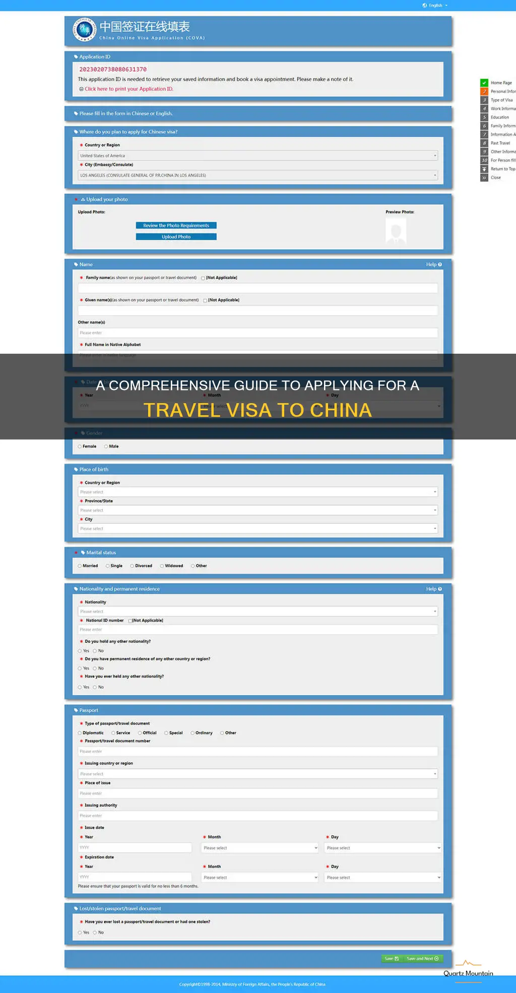 how to apply for a travel visa to china