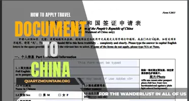 Applying for a Travel Document to China: A Step-by-Step Guide