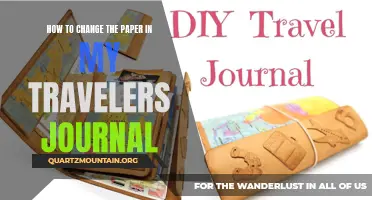 A Step-by-Step Guide on Changing the Paper in Your Traveler's Journal