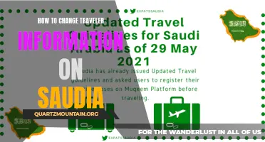 How to Update Traveler Information on Saudia