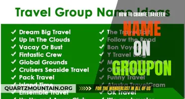 Easy Steps to Change the Traveler Name on Groupon