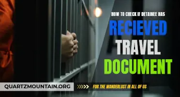 How to Verify if a Detainee has Received a Travel Document