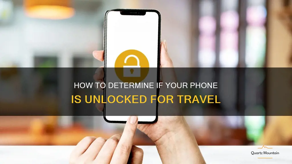 how to check if phoen is unlocked for travel