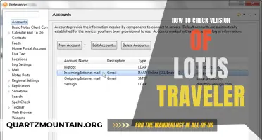 Easy Steps to Check the Version of Lotus Traveler