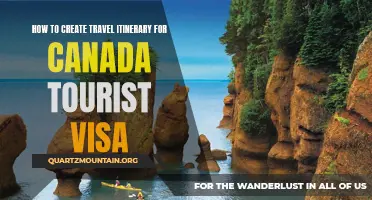 The Ultimate Guide to Creating a Travel Itinerary for Canada Tourist Visa