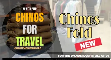 Unleash the Perfect Technique for Folding Chinos to Optimize Your Travel Experience