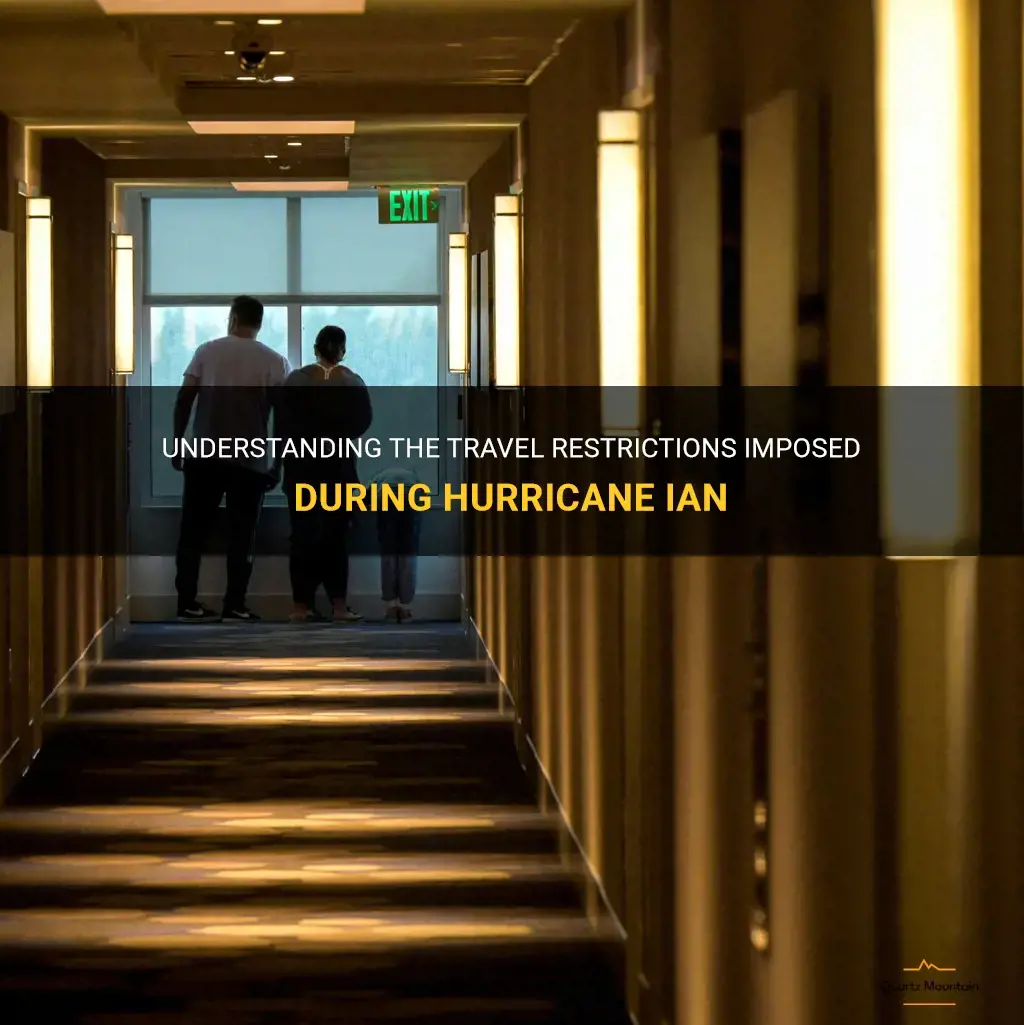 hurricane ian travel restrictions