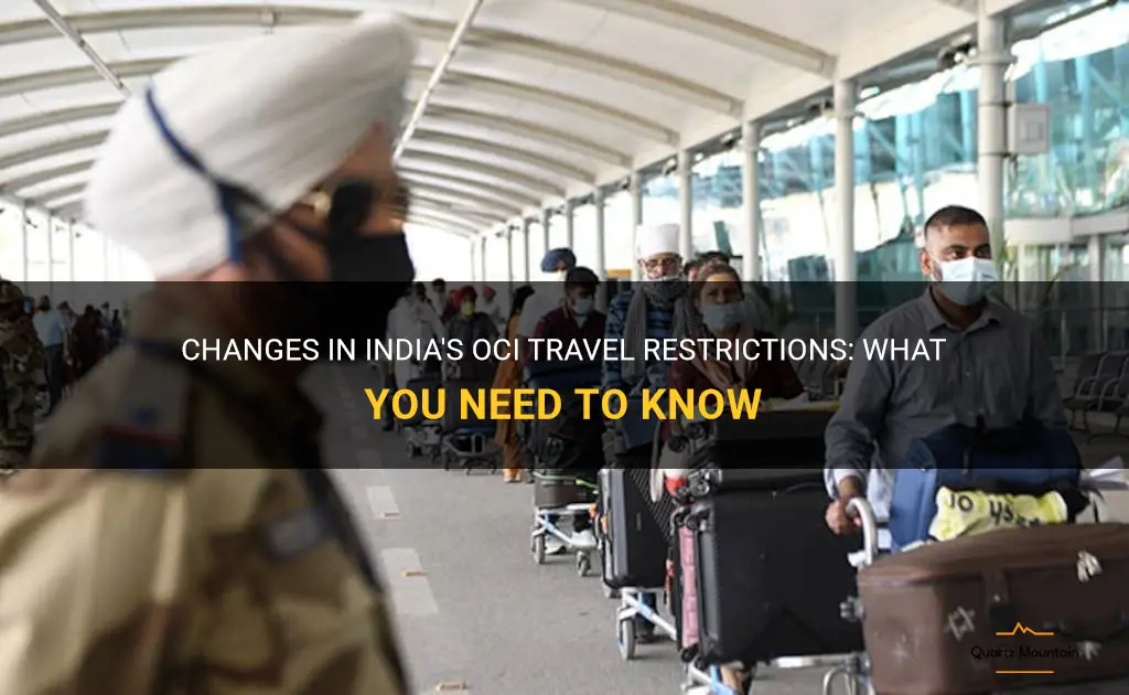 india oci travel restrictions