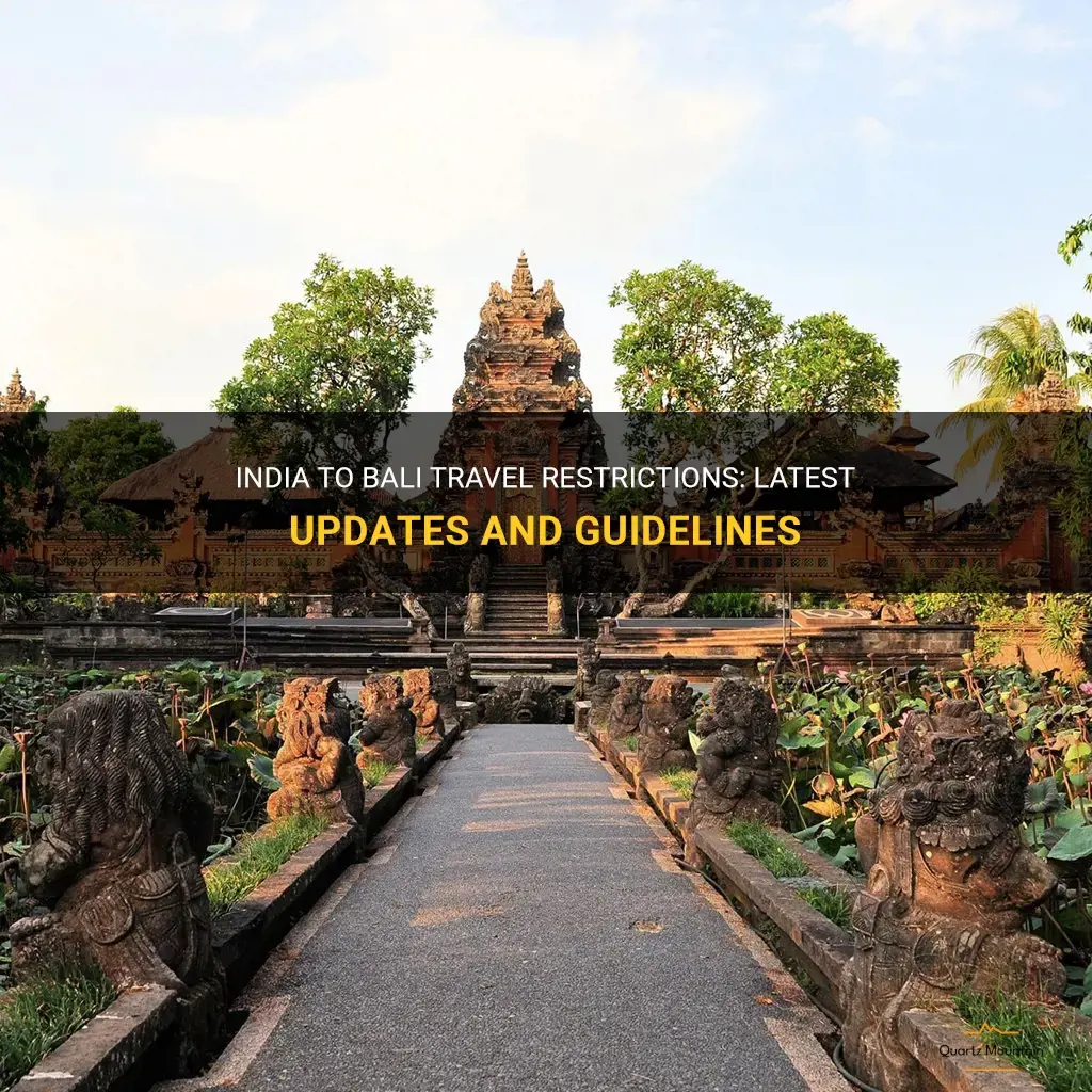 bali travel restrictions from india