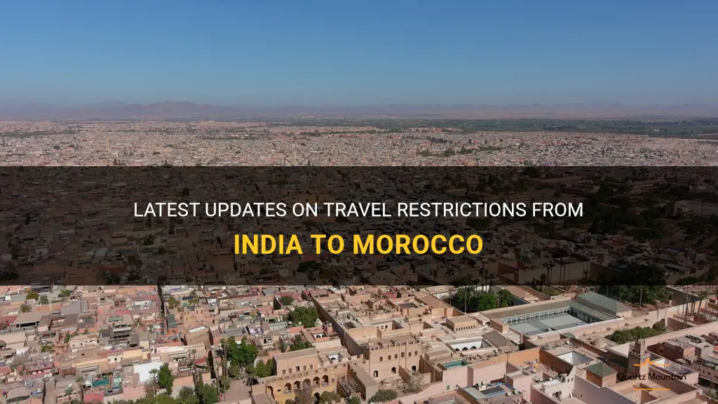 india to morocco travel restrictions
