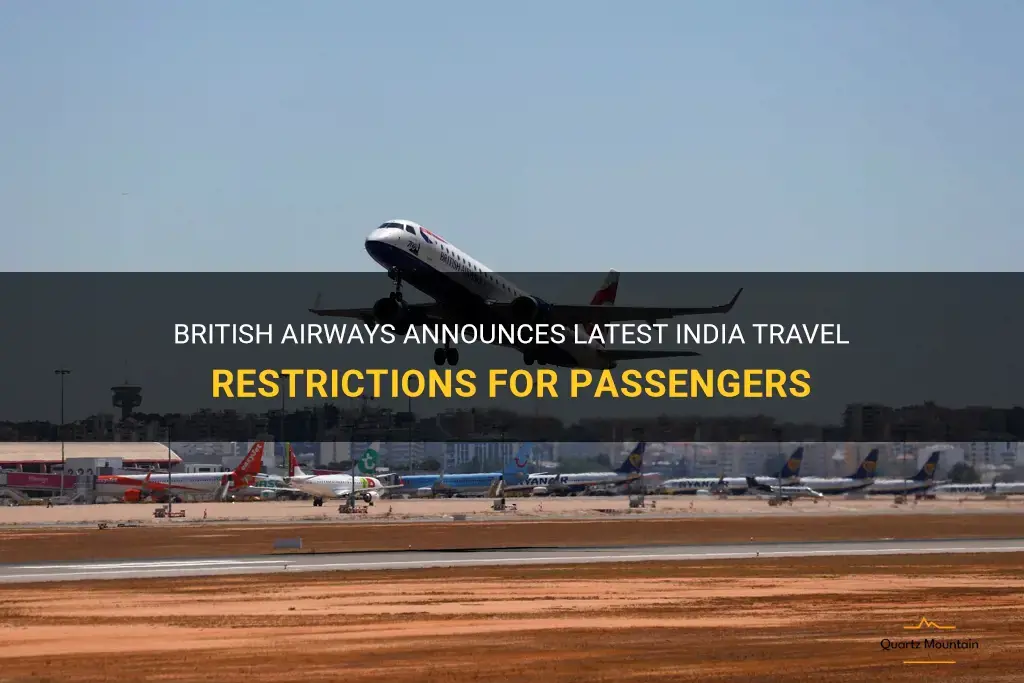 india travel restrictions british airways