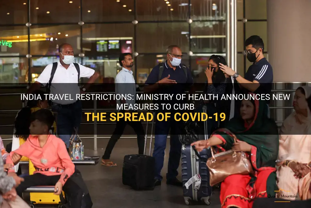 india travel restrictions ministry of health