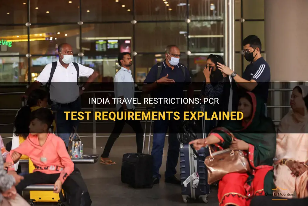 india travel restrictions pcr test