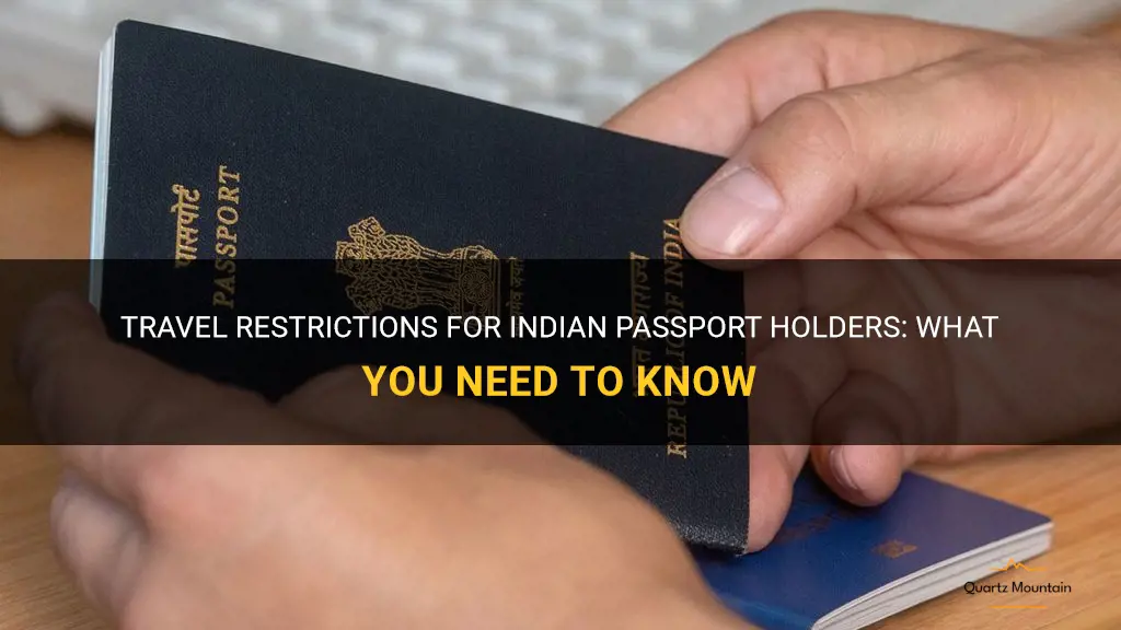 indian passport holders travel restrictions