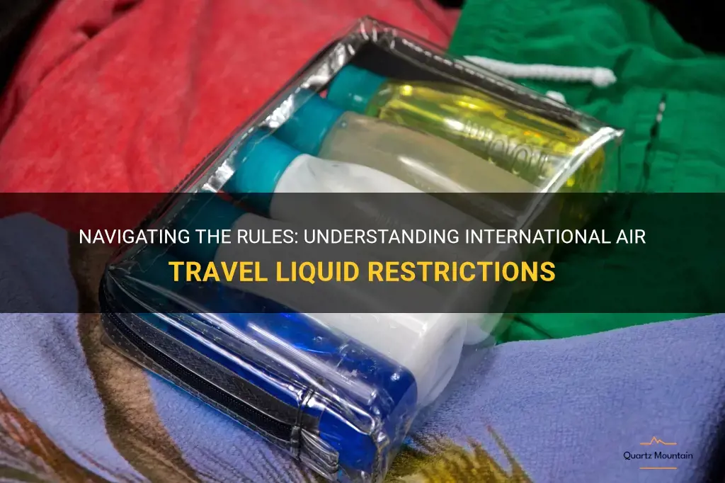 international air travel liquid restrictions