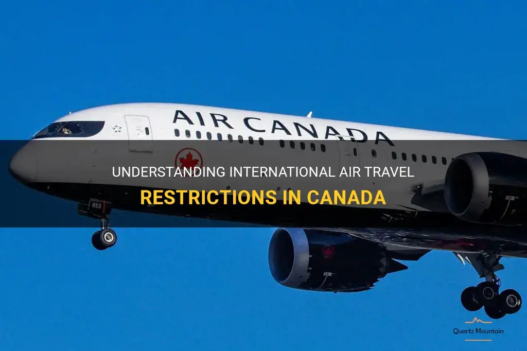 international air travel restrictions canada