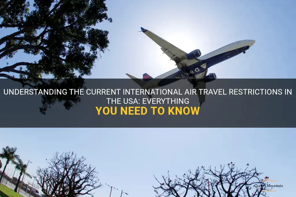 international air travel restrictions usa