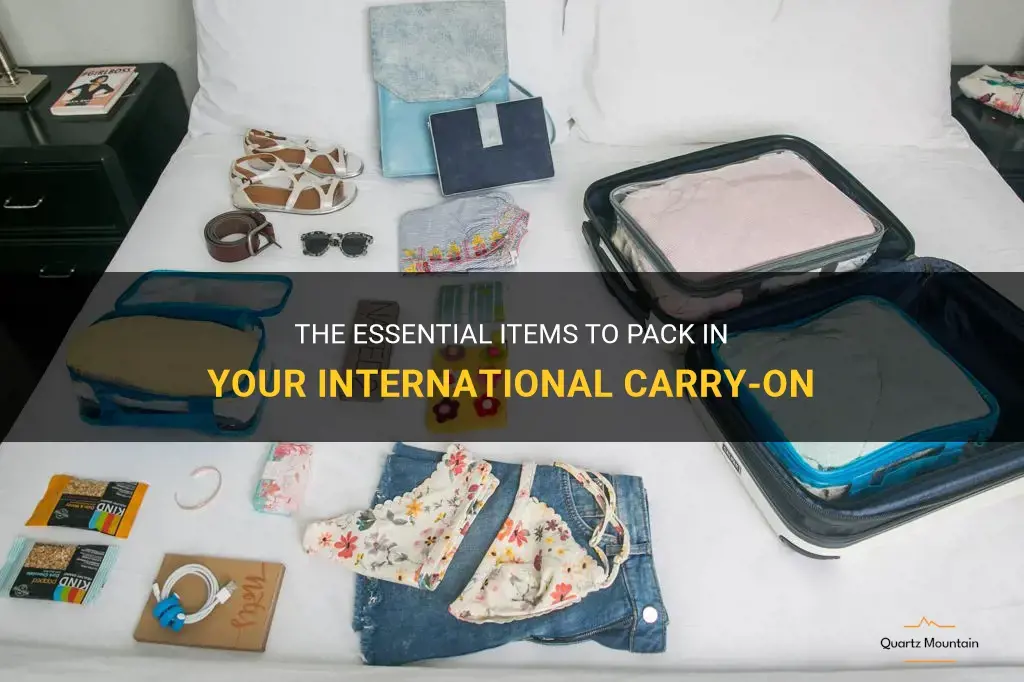 international carry on what to pack