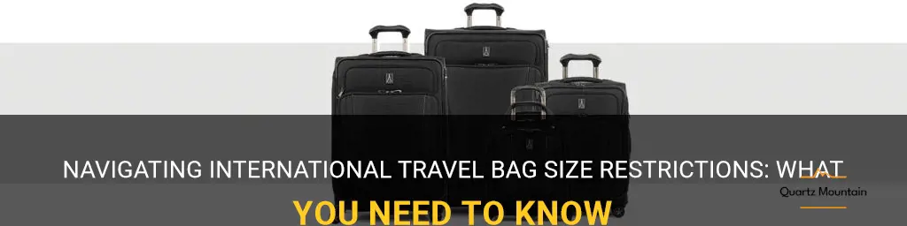 international travel bag size restrictions